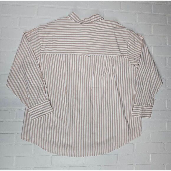 A new day Cream Striped Collared Shirt XXL - Picture 2 of 3